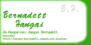 bernadett hangai business card